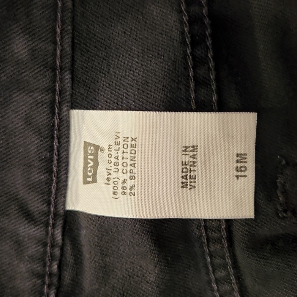 Levis Jeans Size 16 M Black Mom Jeans - Picture 10 of 11